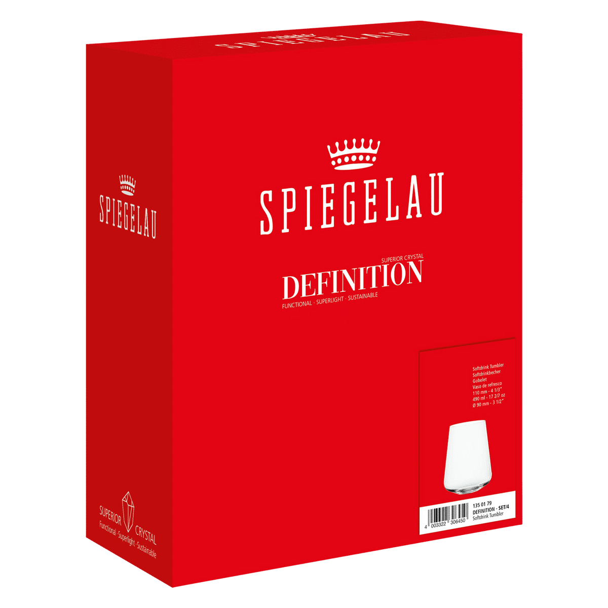 Spiegelau Definition Tumbler 49 Cl - 12 Stuks - Glazen.nl
