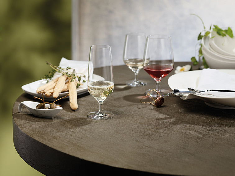 Schott Zwiesel Bistro Line kieliszki do szampana 27,7 cl z punktem musującym – 6 sztuk