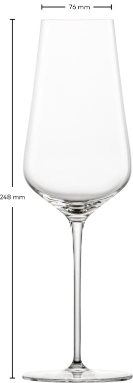 Zwiesel Glas Duo kieliszki do szampana 37,8 cl z punktem musującym w opakowaniu prezentowym – 2 sztuki