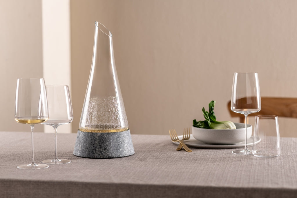 Zwiesel Glas Symbiosis karafka do dekantacji 75 cl z kamienną podstawą