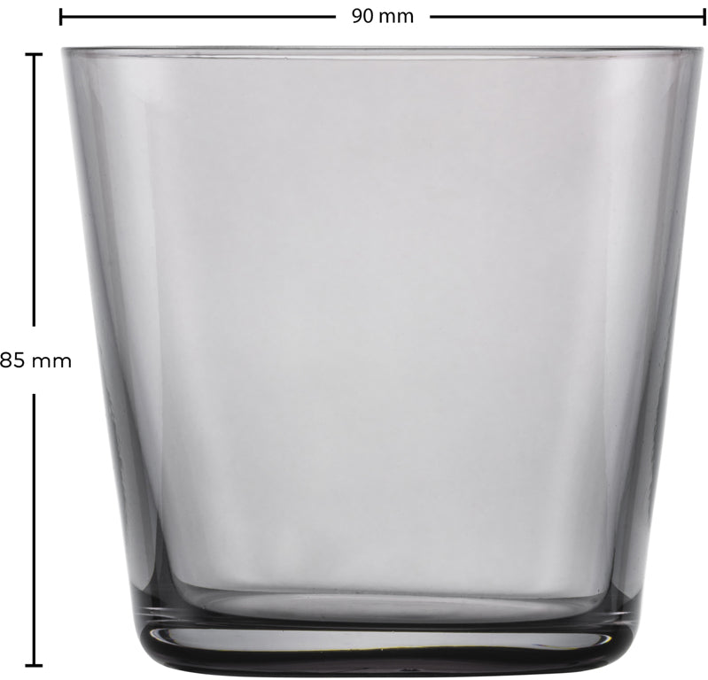 Zwiesel Glas Together szklanki do wody 36,7 cl grafitowe – 4 sztuki