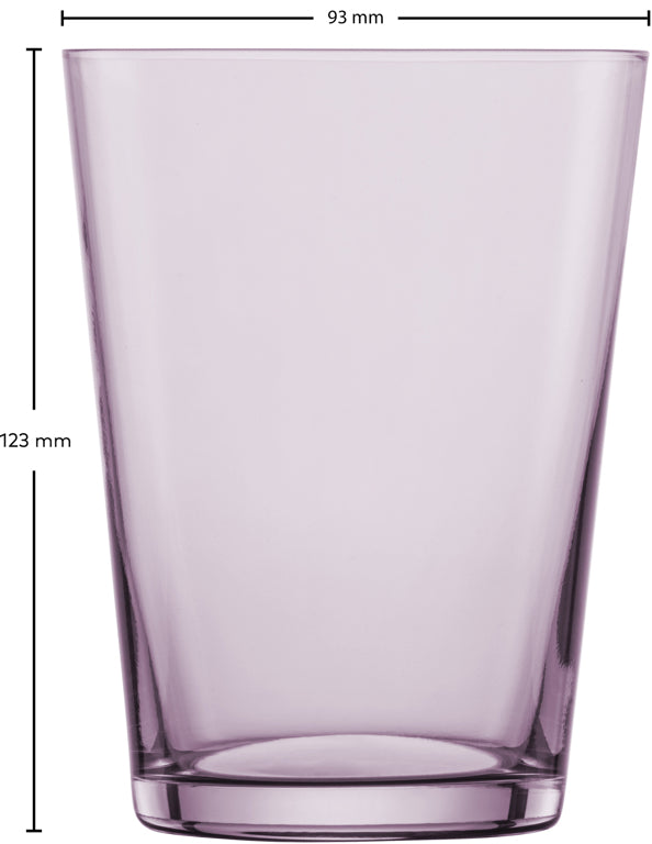 Zwiesel Glas Together szklanki do wody 54,8 cl, fioletowe – 4 sztuki