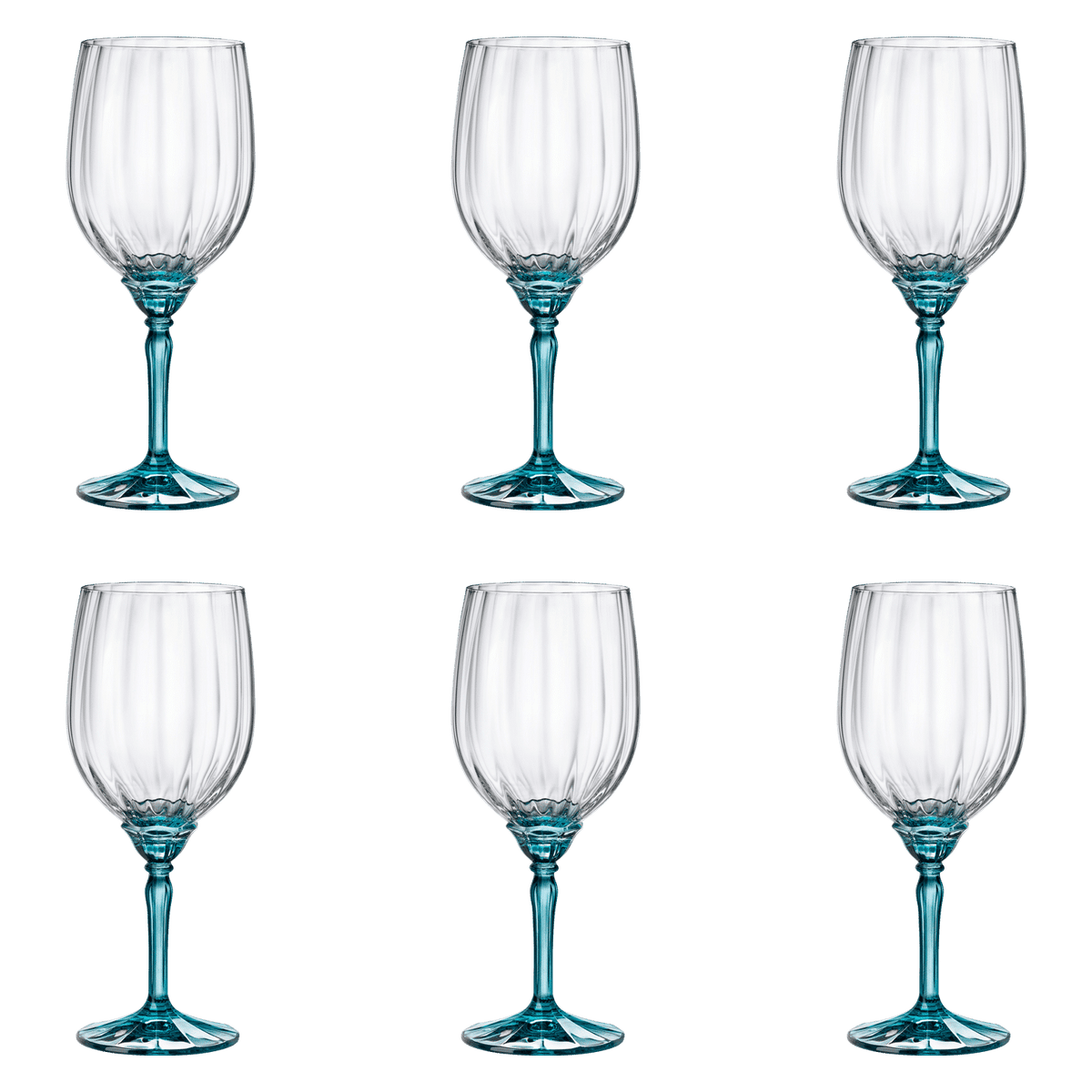 Bormioli Rocco Florian Wijnglas 53,5 Cl Blauw - 4 Stuks - Glazen.nl