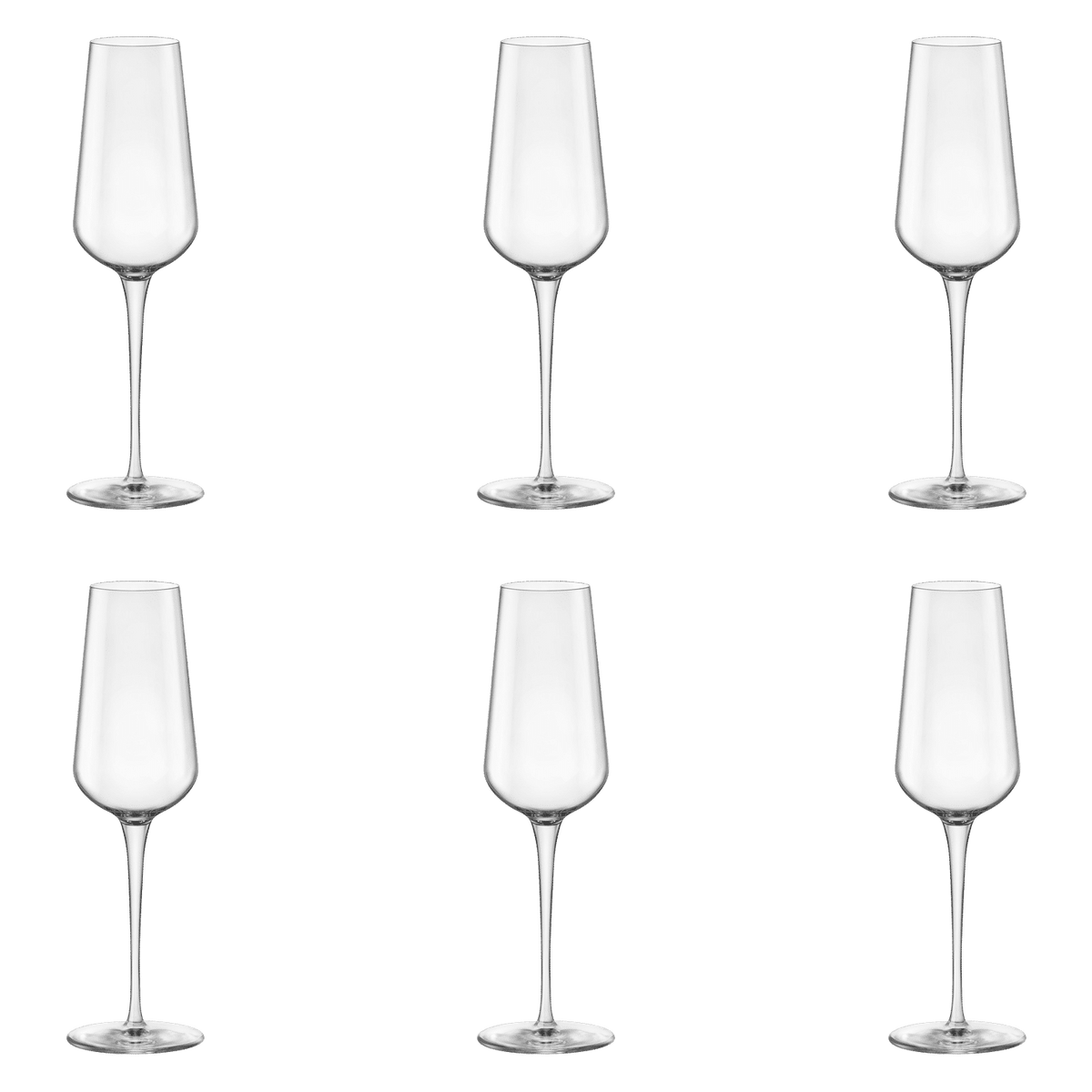 Bormioli Rocco Uno Inalto Champagneglas / Flute 28 Cl - 6 Stuks - Glazen.nl