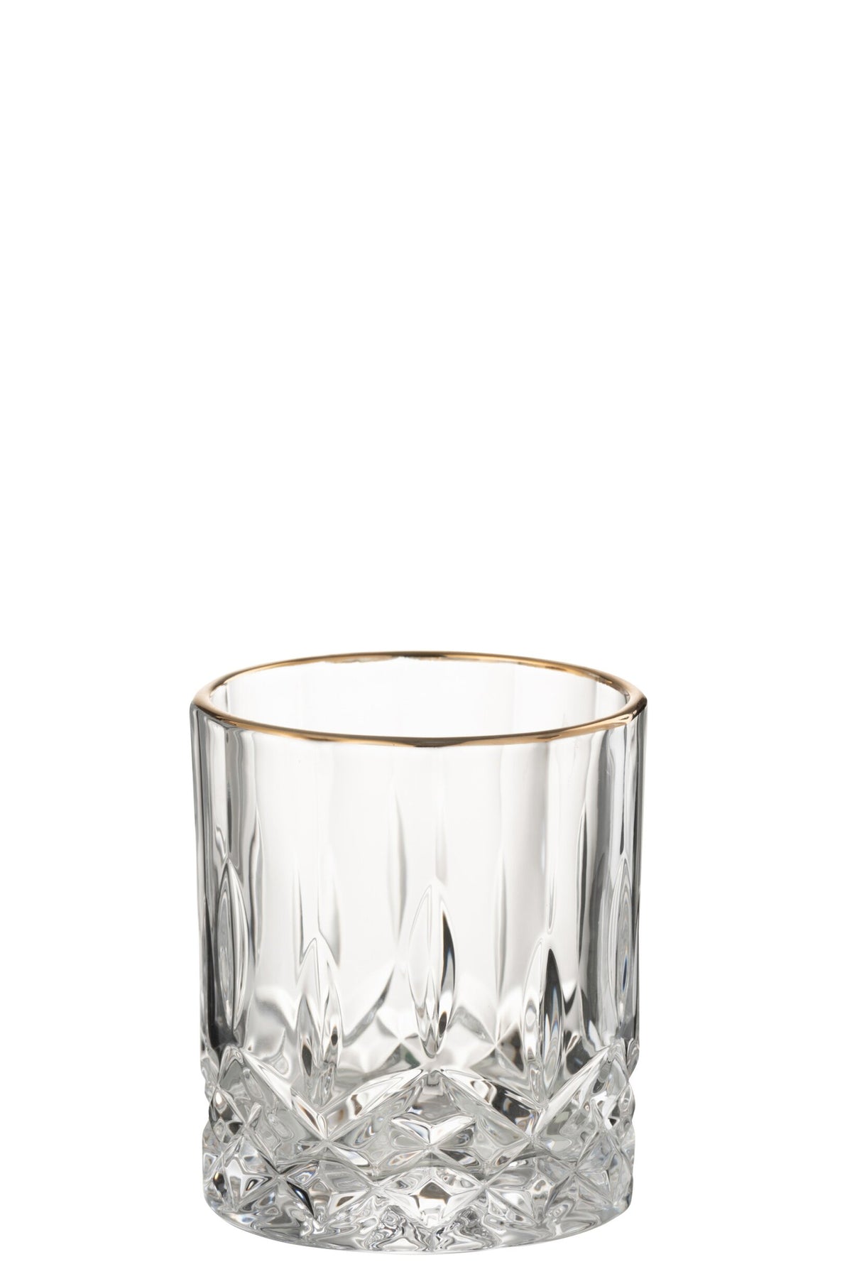 J-Line Franco Water Glass 32 cl Gold/Transparent