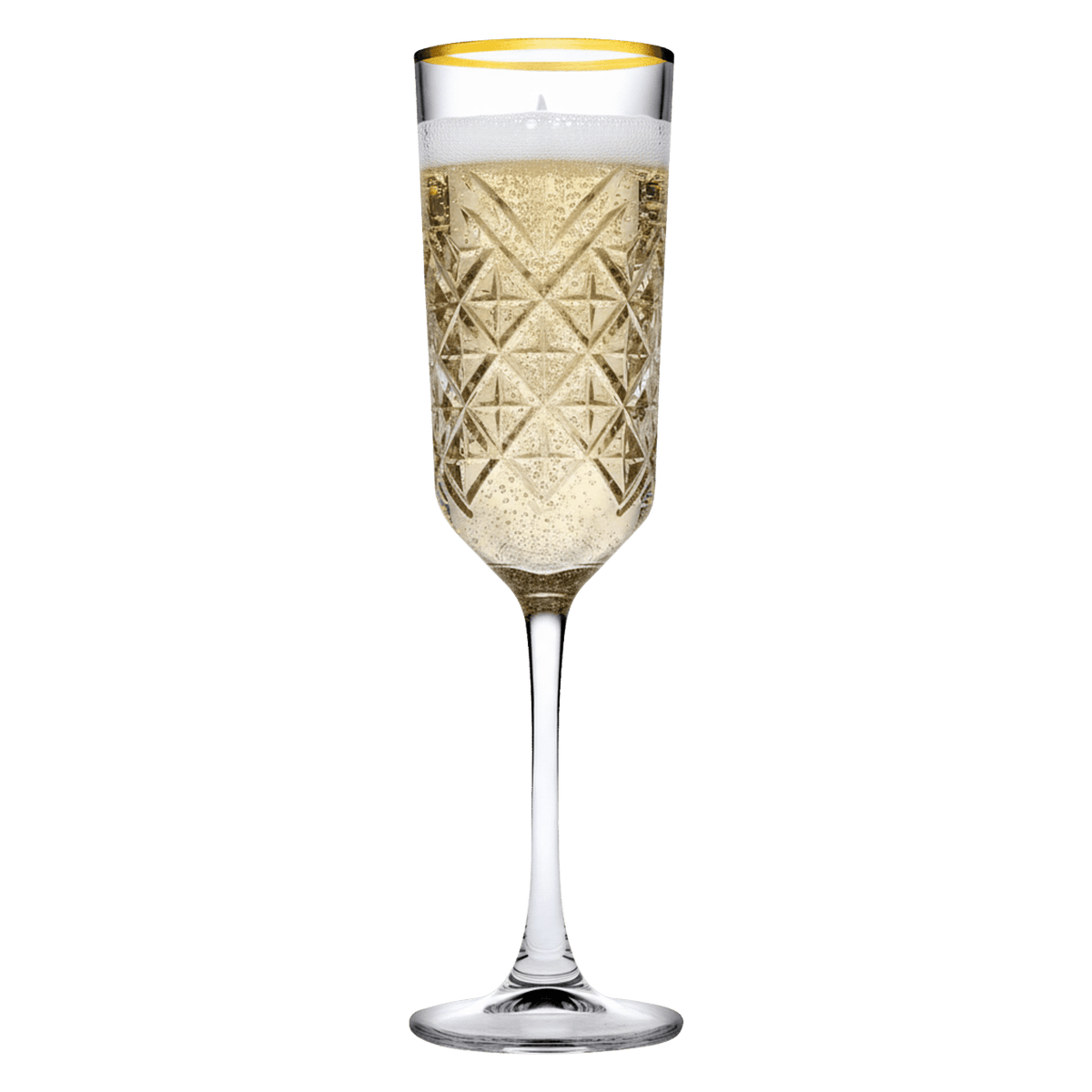 Pasabahce Timeless Champagneglas / Flute 17,5 Cl Gouden Rand - 4 Stuks - Glazen.nl