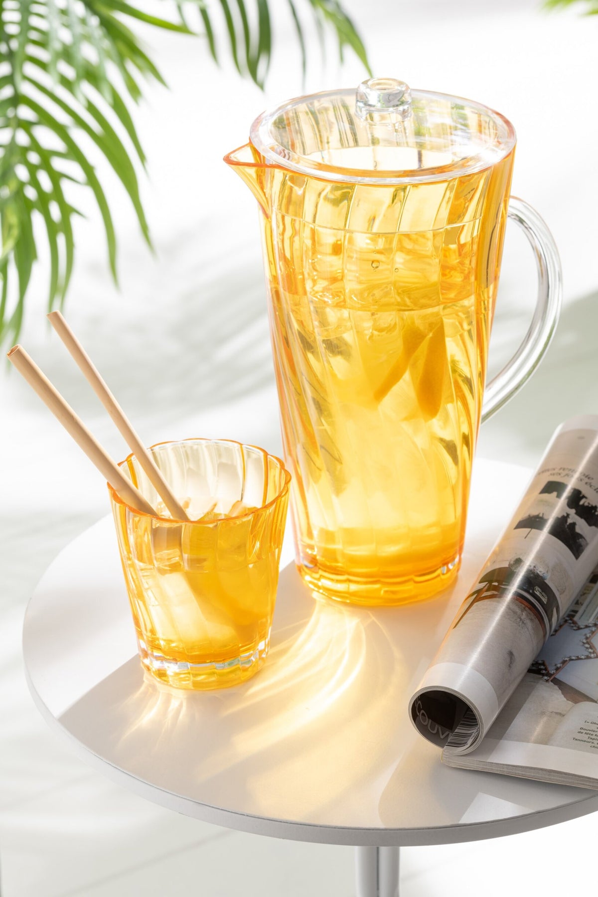 J-Line Nietłukące się szklanki do wody, mix wzorów – 4 sztuki