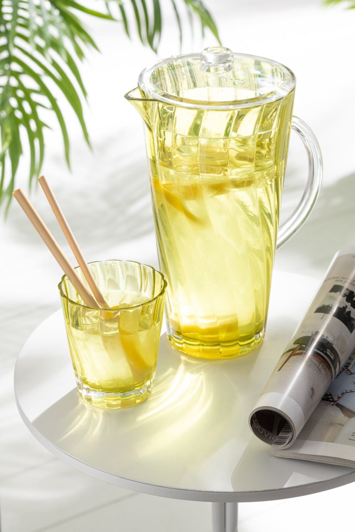 J-Line Nietłukące się szklanki do wody, mix wzorów – 4 sztuki