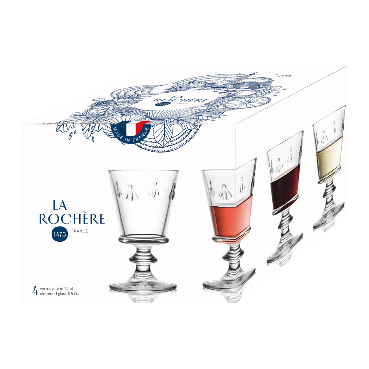 La Rochère Abeille Wijnglas 24 cl - 6 Stuks - Glazen.nl