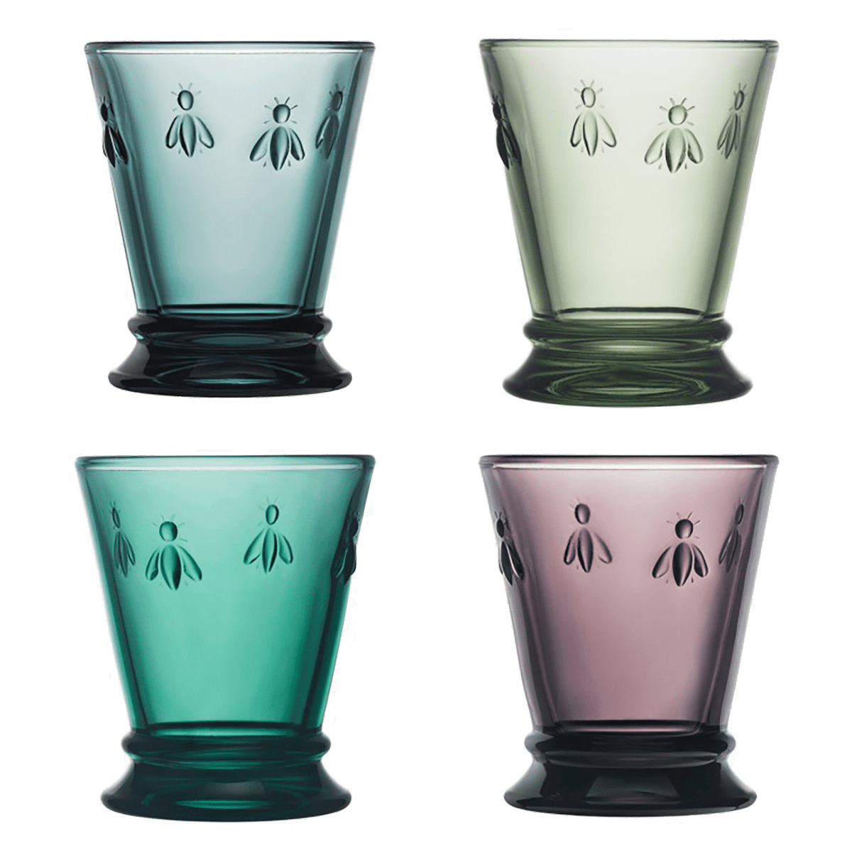 La Rochère Abeille Tumblers 26 cl Assorti - 4 Stuks - Glazen.nl