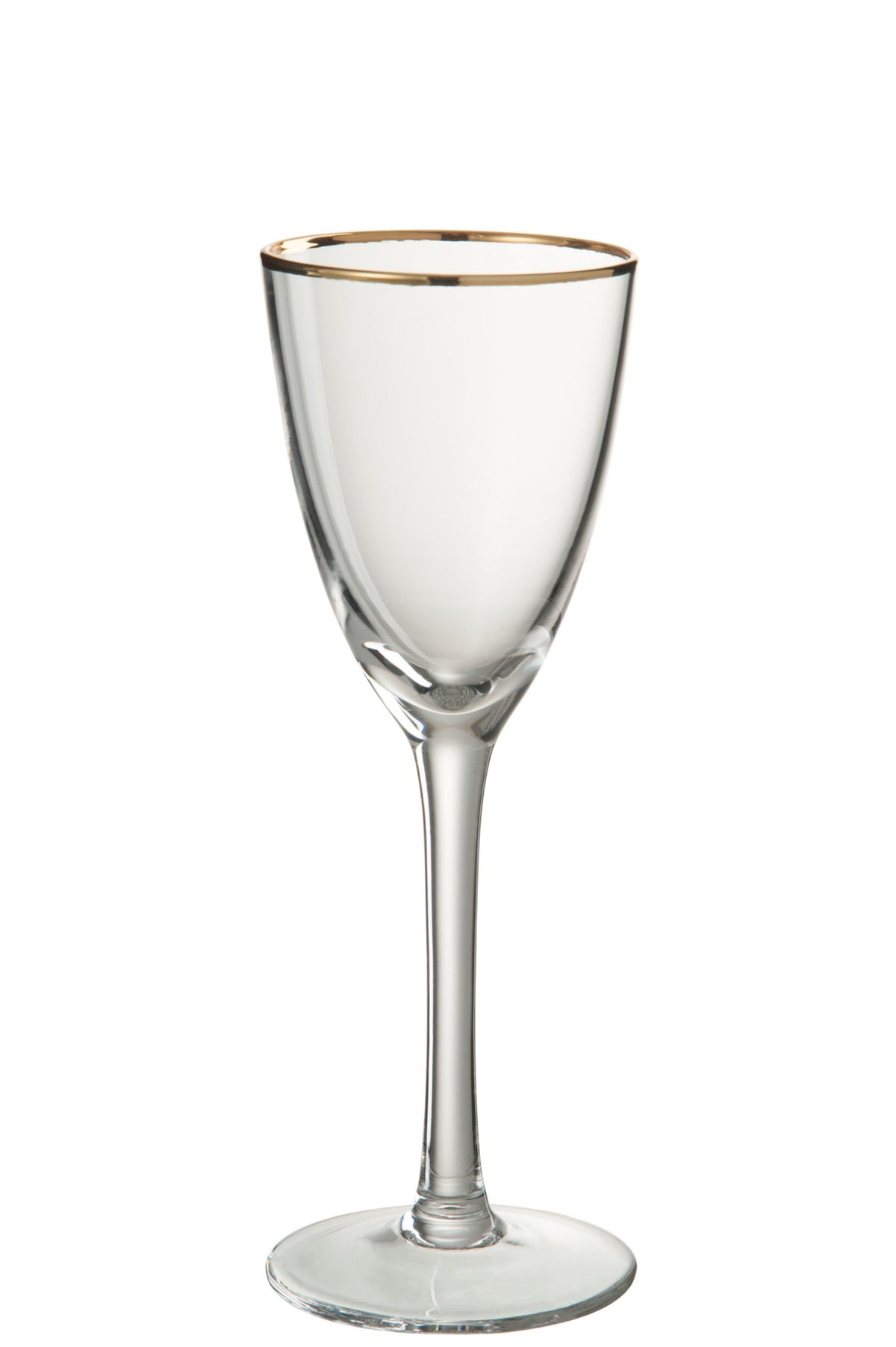 J-Line White Wine Glass 25 cl Gold Rim Transparent/Gold