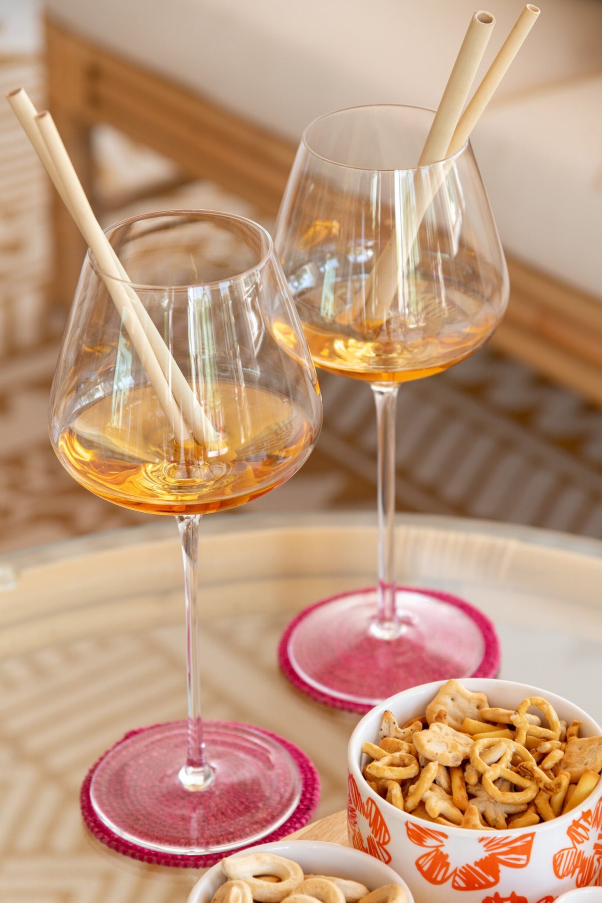 J-Line czerwony kieliszek do wina 77,5 cl, szeroki, przezroczysty