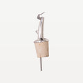 Professional Bar Pour Spouts Natural Cork with Stainless Steel Caps – 6 Pieces