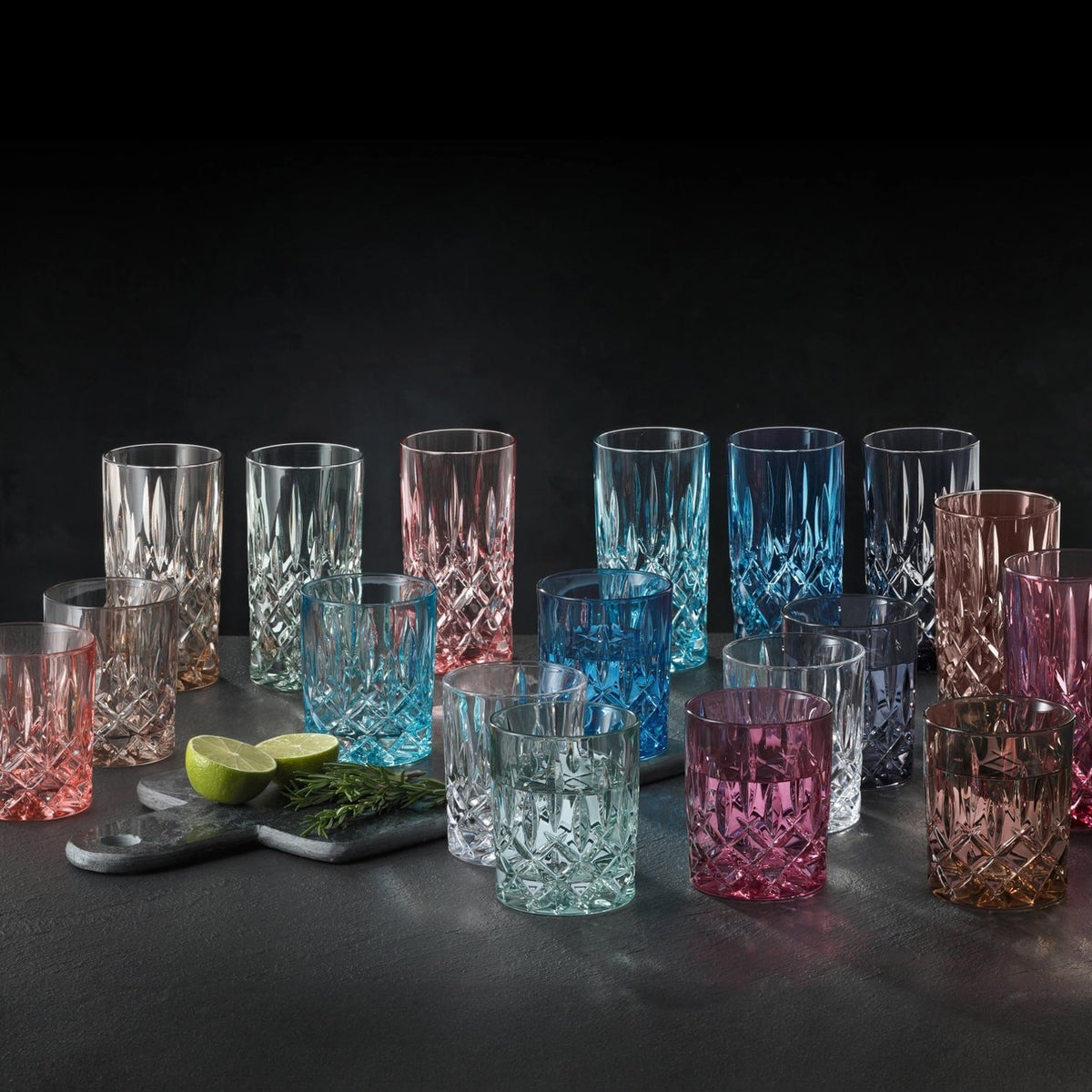 Nachtmann Noblesse Tumbler 29,5 Cl Blauw - 2 Stuks - Glazen.nl