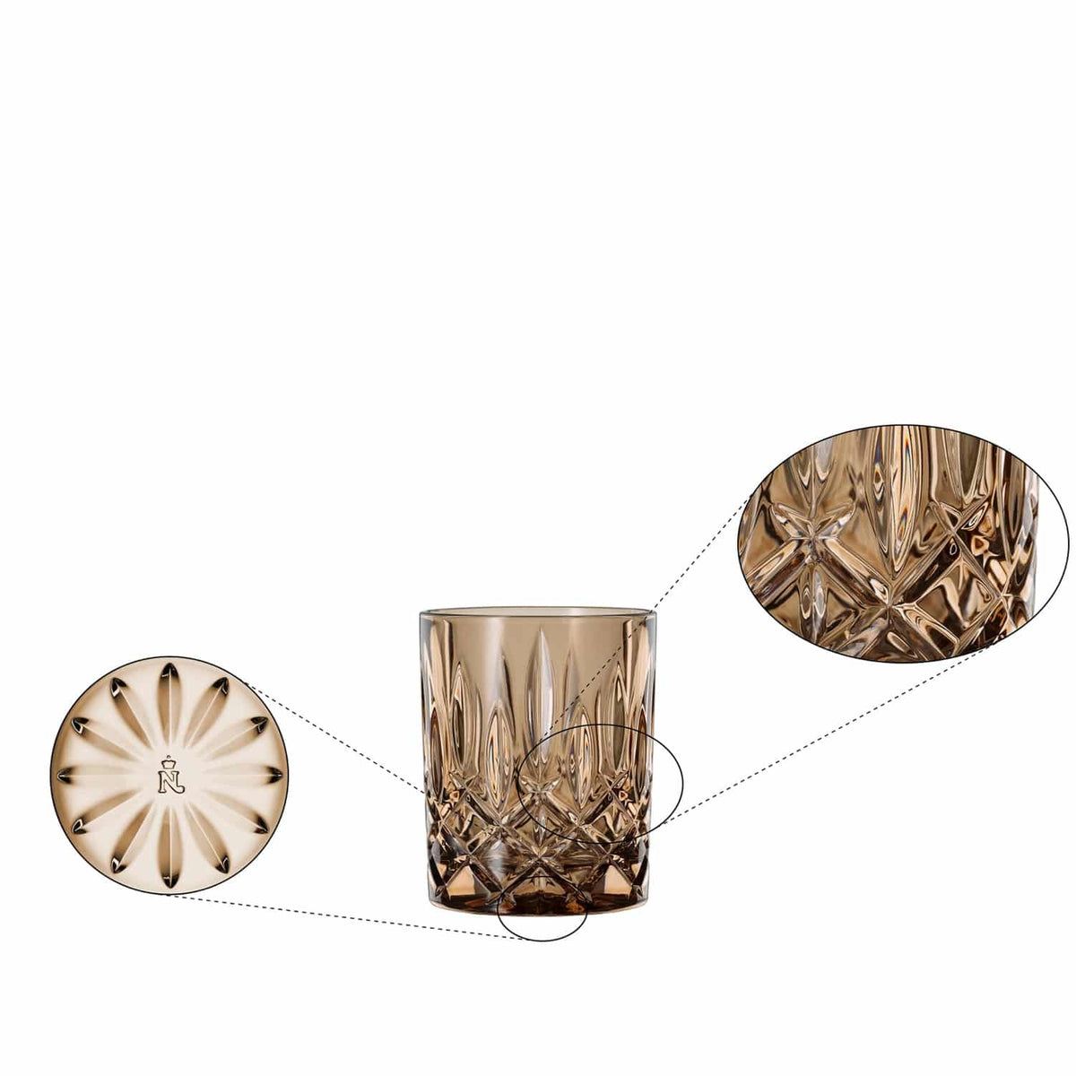 Nachtmann Noblesse Tumbler 29,5 Cl Bruin - 2 Stuks - Glazen.nl