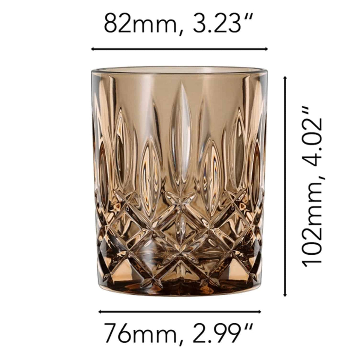 Nachtmann Noblesse Tumbler 29,5 Cl Bruin - 2 Stuks - Glazen.nl