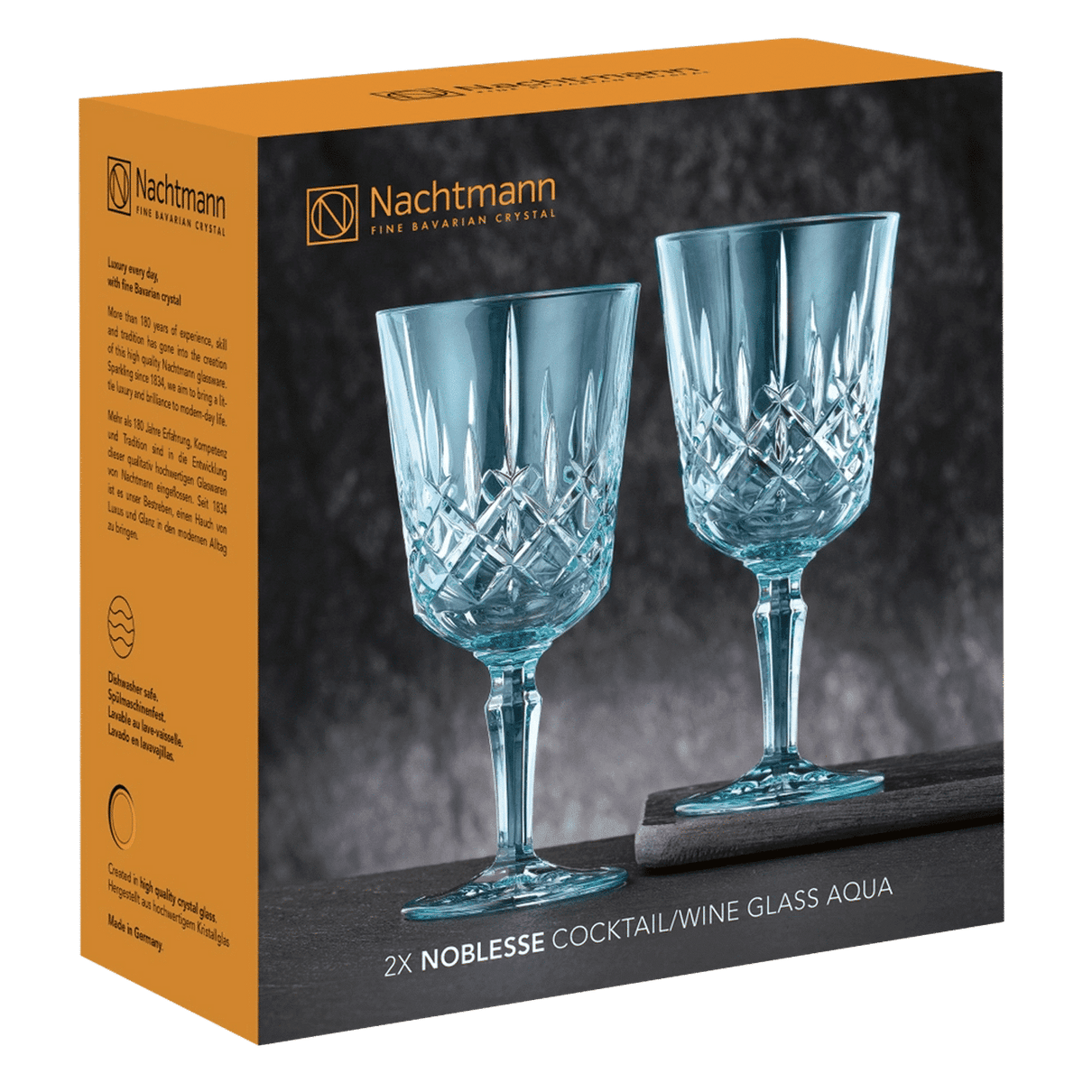 Nachtmann Noblesse Wijnglas 35,5 Cl Blauw - 2 Stuks - Glazen.nl