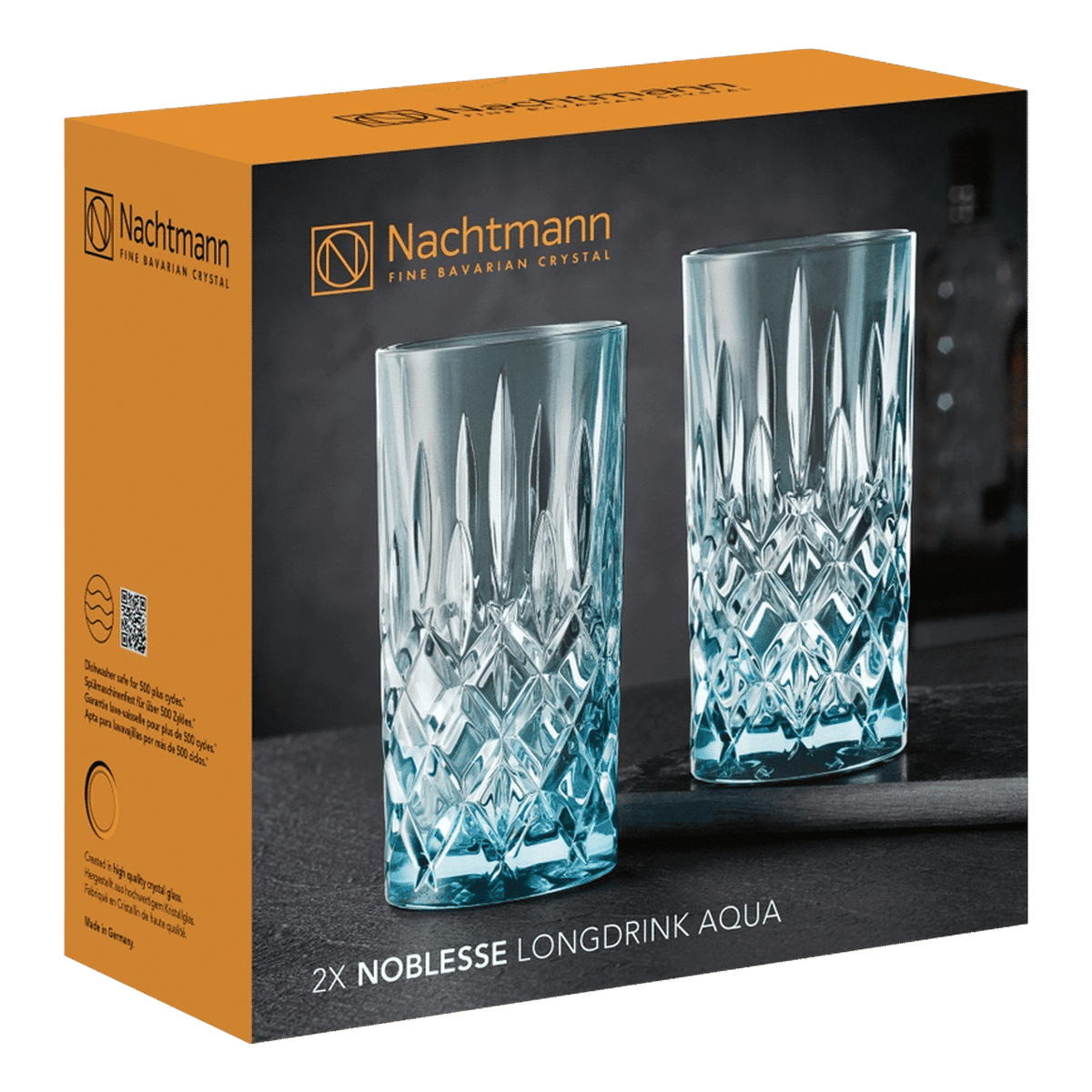 Nachtmann Noblesse Longdrinkglas 39,5 Cl Licht Blauw - 2 Stuks - Glazen.nl