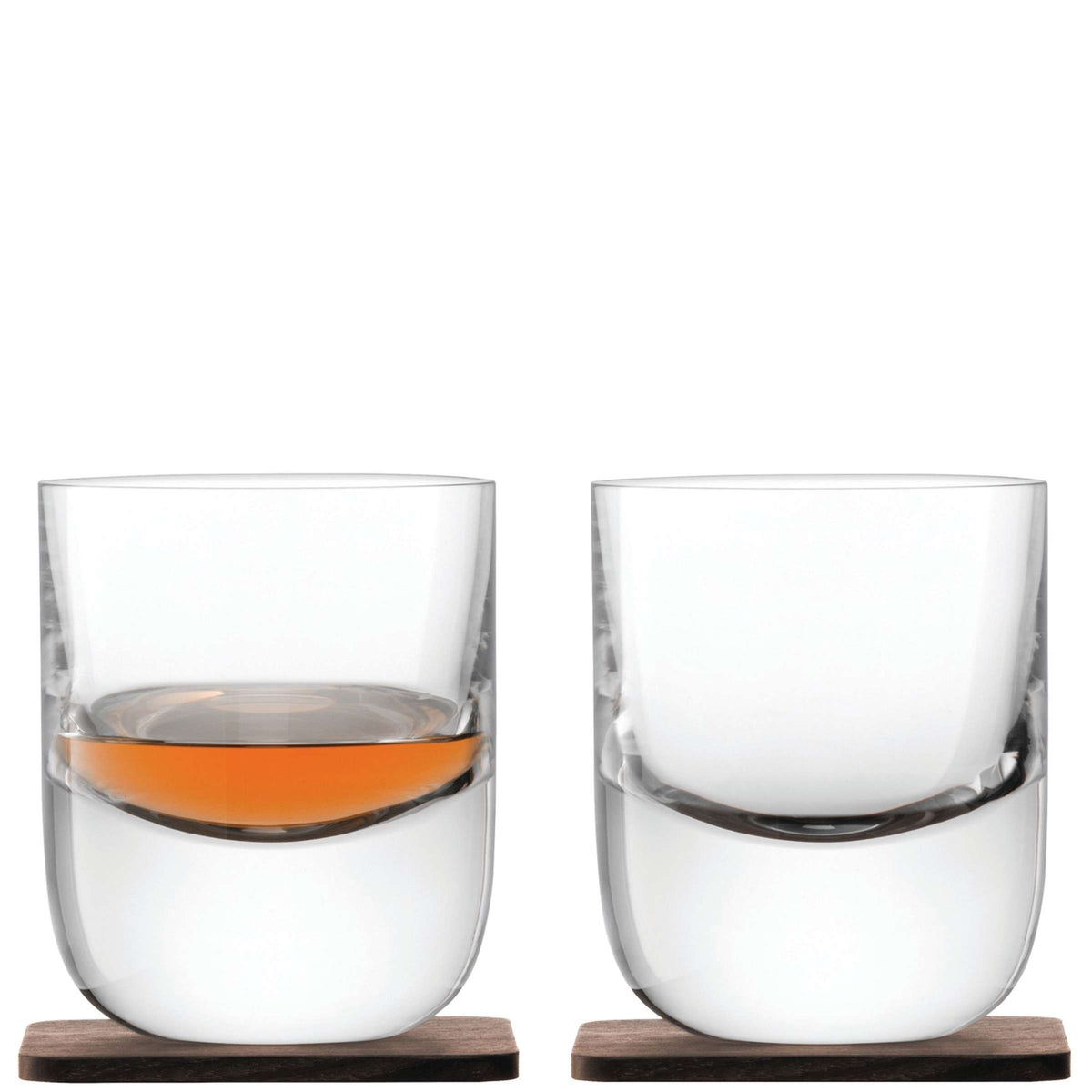 L.S.A. Whisky Tumbler 27 Cl with Coaster - 2 Pieces
