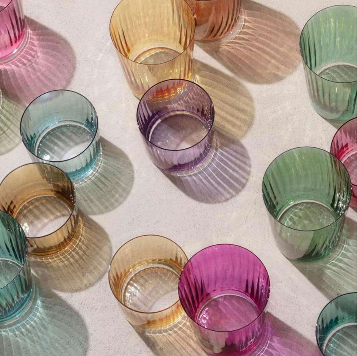 L.S.A. Gems Tumbler 56 Cl Assorted Pink - 4 Pieces