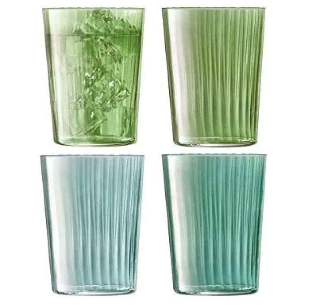 L.S.A. Gems Tumbler 56 Cl Assorted Green - 4 Pieces