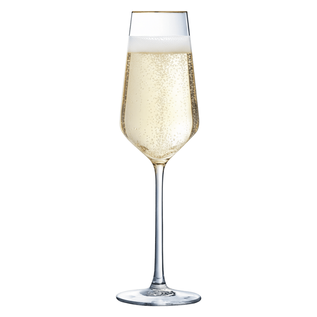 Eclat Ultime Champagneglas 21 Cl Gouden Rand - 4 Stuks - Glazen.nl
