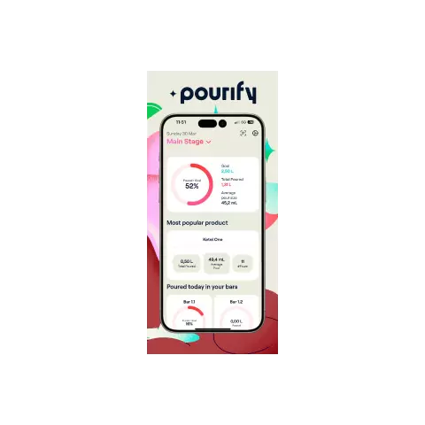 Pourify Smart Schenktuit in gebruik
