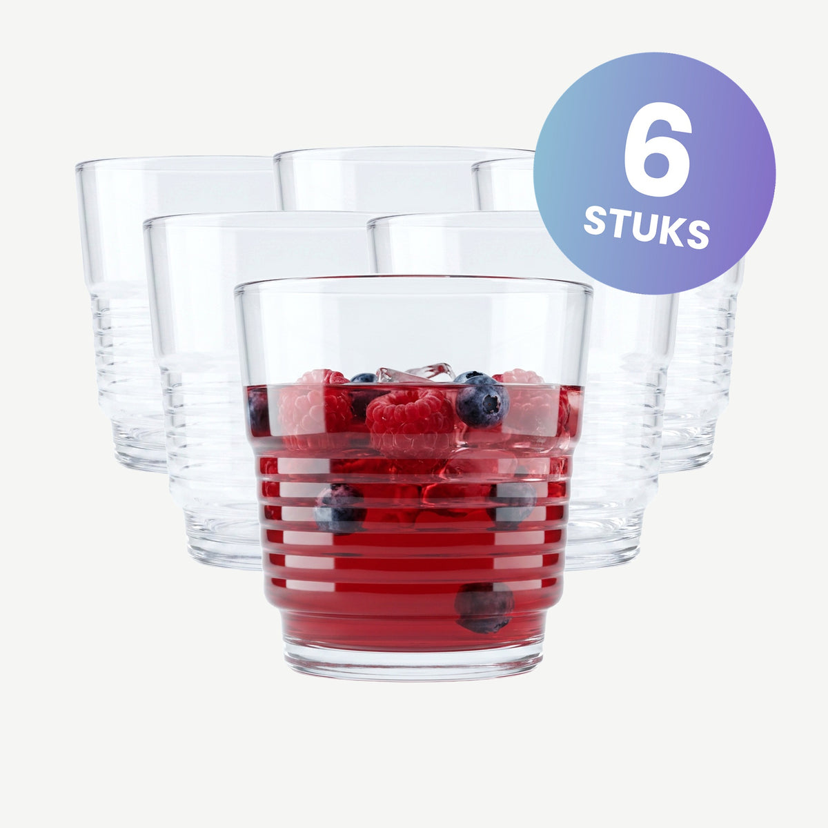 Arcoroc Spirale Tumbler 25 Cl - set van 6 glazen