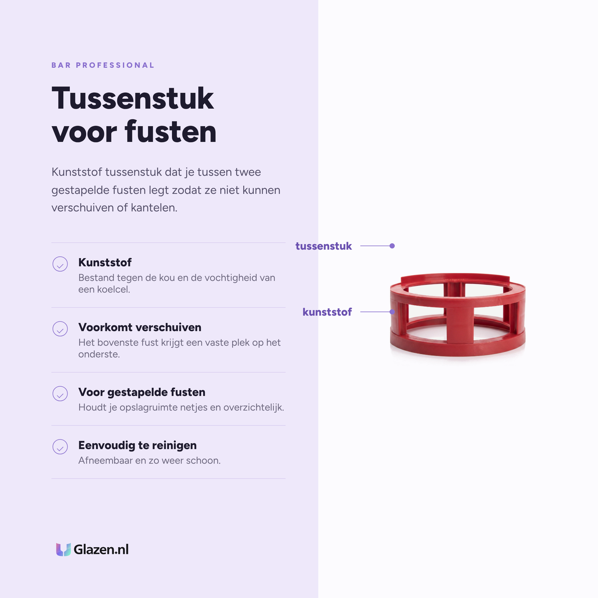 Eigenschappen van Keg Spacer Fusttussenstuk van Bar Professional