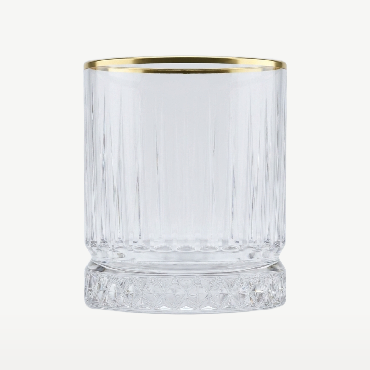 Pasabahce Elysia Tumbler 35,5 Cl Gouden Rand - 4 Stuks - Glazen.nl