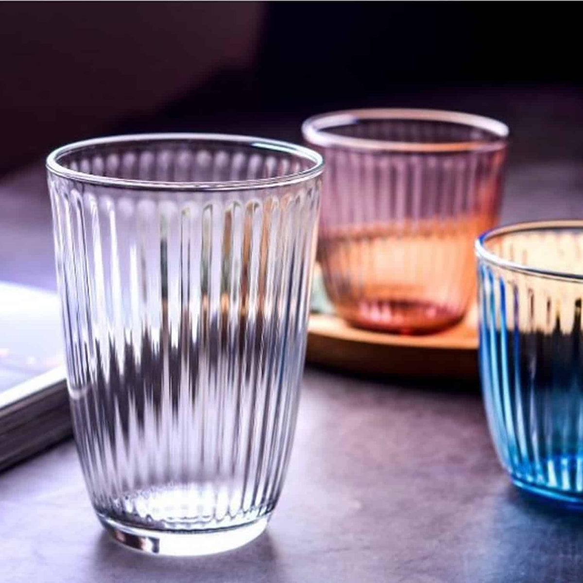 Bormioli Rocco Line Tumbler 29 Cl Roze - 6 Stuks - Glazen.nl