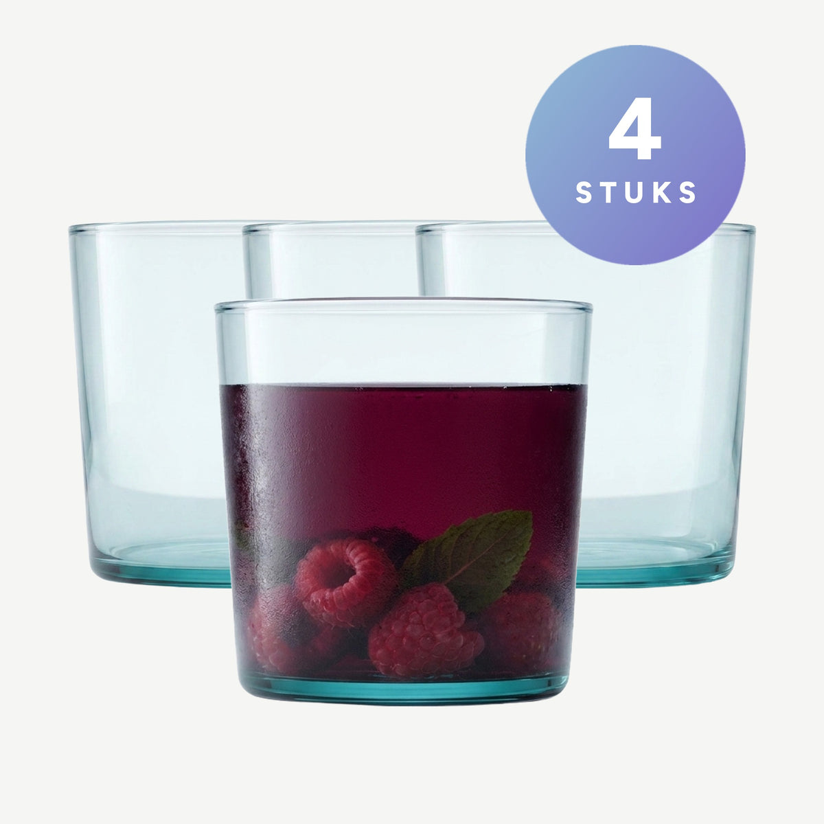 Coro Tumbler 310 ml Set van 4 Stuks Assorti, setbeeld met 4 stuks