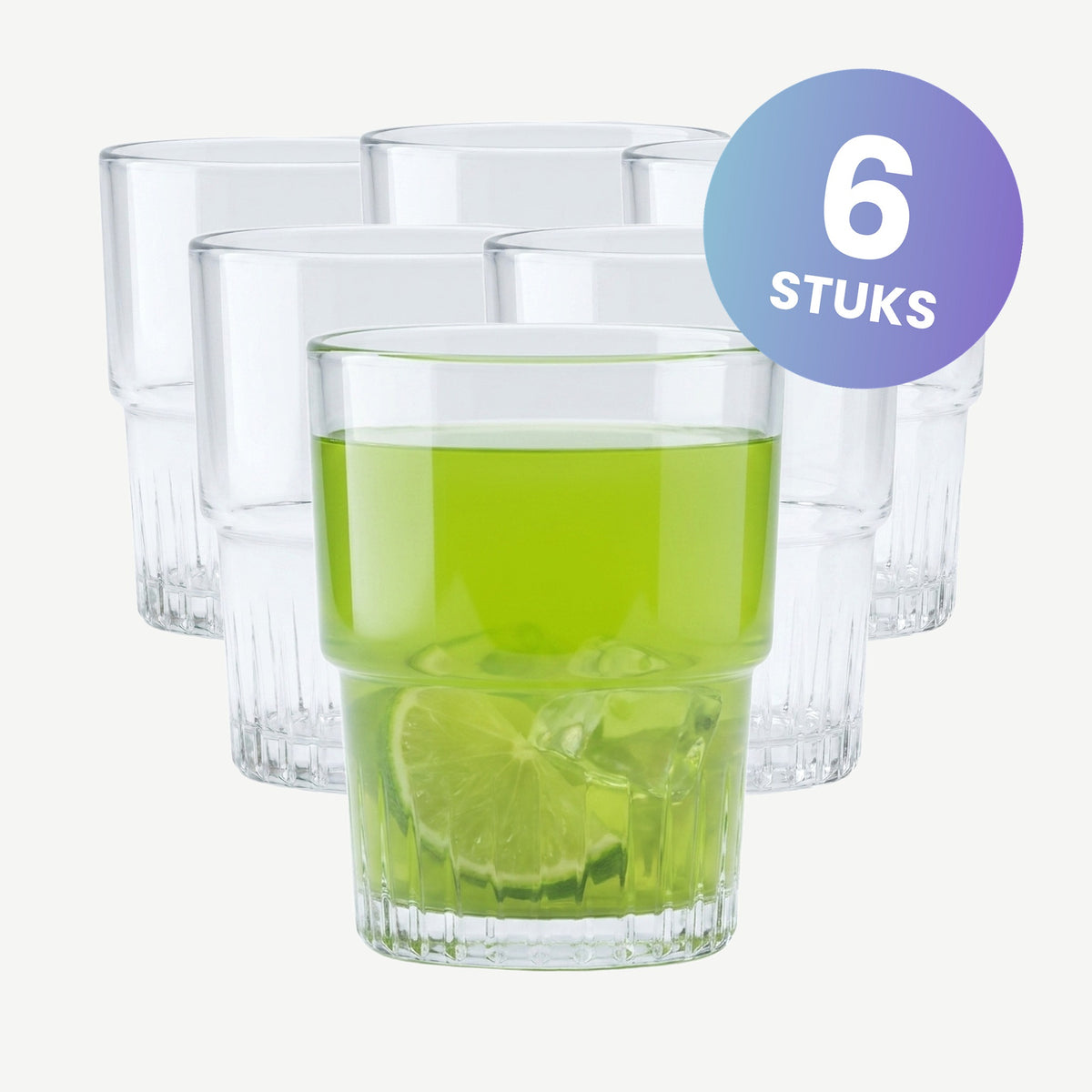 Duralex Empilable Tumbler 20 Cl Stapelbaar - set van 6 glazen