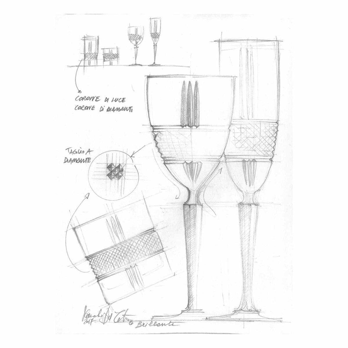 RCR Brillante Wijnglas 23 Cl - 6 Stuks - Glazen.nl