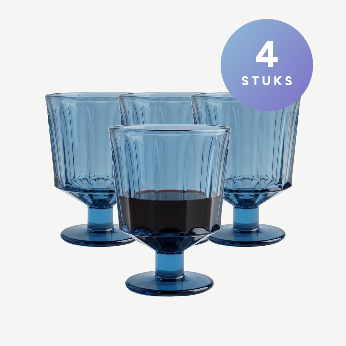 La Rochere Wijnglas 2x2 Kleuren 26 Cl - 4 Stuks, setbeeld met 4 stuks