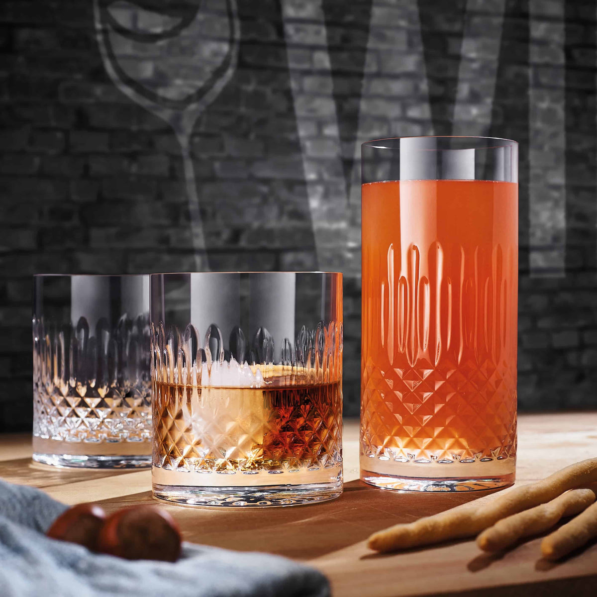 Luigi Bormioli Diamante Tumbler D.O.F. 38 Cl - 4 Stuks - Glazen.nl