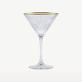 Pasabahce Timeless kieliszki do martini 23 cl ze złotym rantem – 4 sztuki
