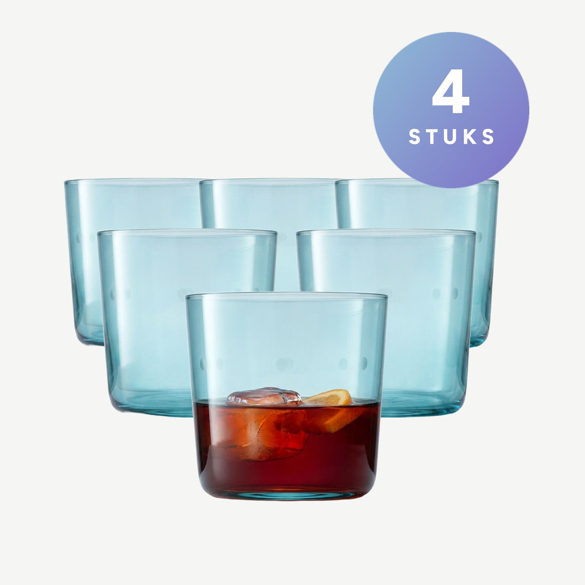 Set Polka tumblers van 420 ml, 4 stuks assorti