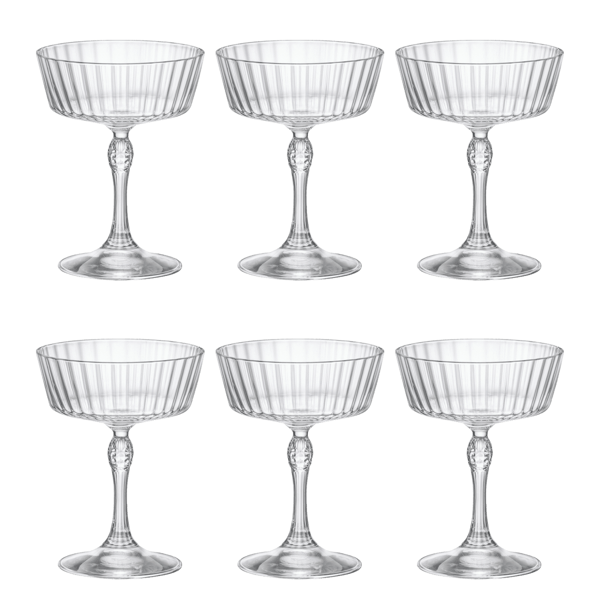 Bormioli Rocco America'20S Champagneglas / Coupe 27,5 Cl Fizz - 6 Stuks - Glazen.nl