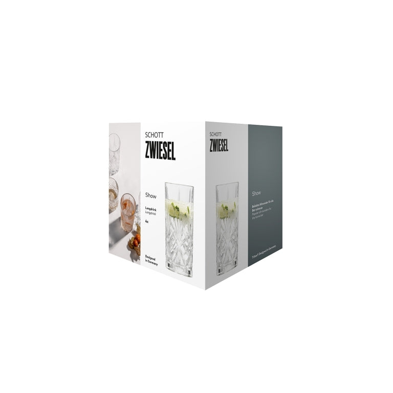 Schott Zwiesel Show Long Drink Glass 36.8 Cl - 4 Pieces