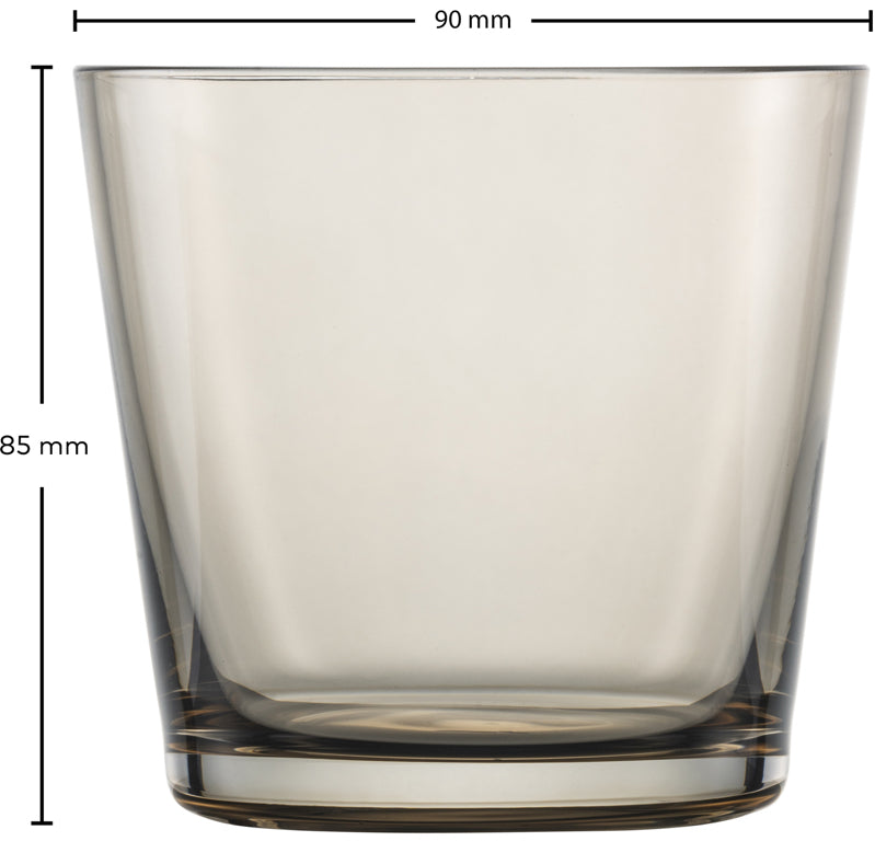 Zwiesel Glas Together szklanki do wody 36,7 cl w kolorze taupe – 4 sztuki