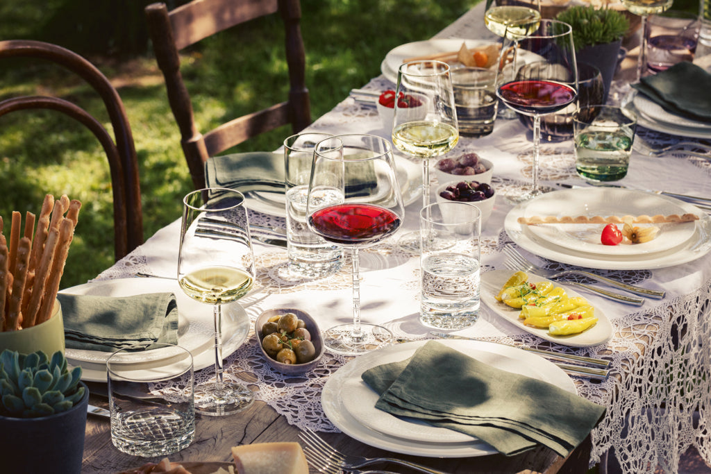 Zwiesel Glas Together szklanki do wody 36,7 cl, oliwkowozielone – 4 sztuki