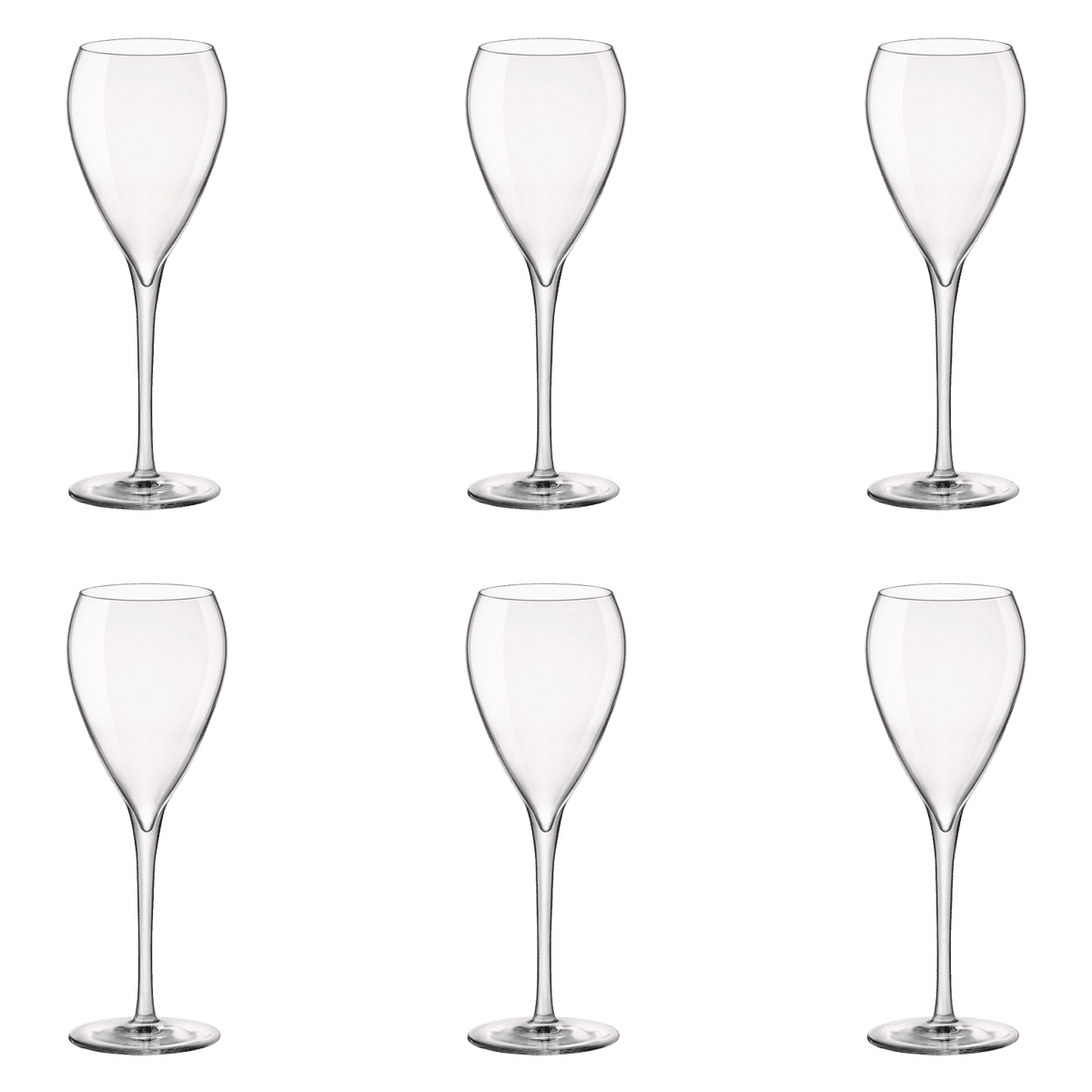 Bormioli Rocco Tre Sensi Champagneglas / Flute 21 Cl - 6 Stuks - Glazen.nl