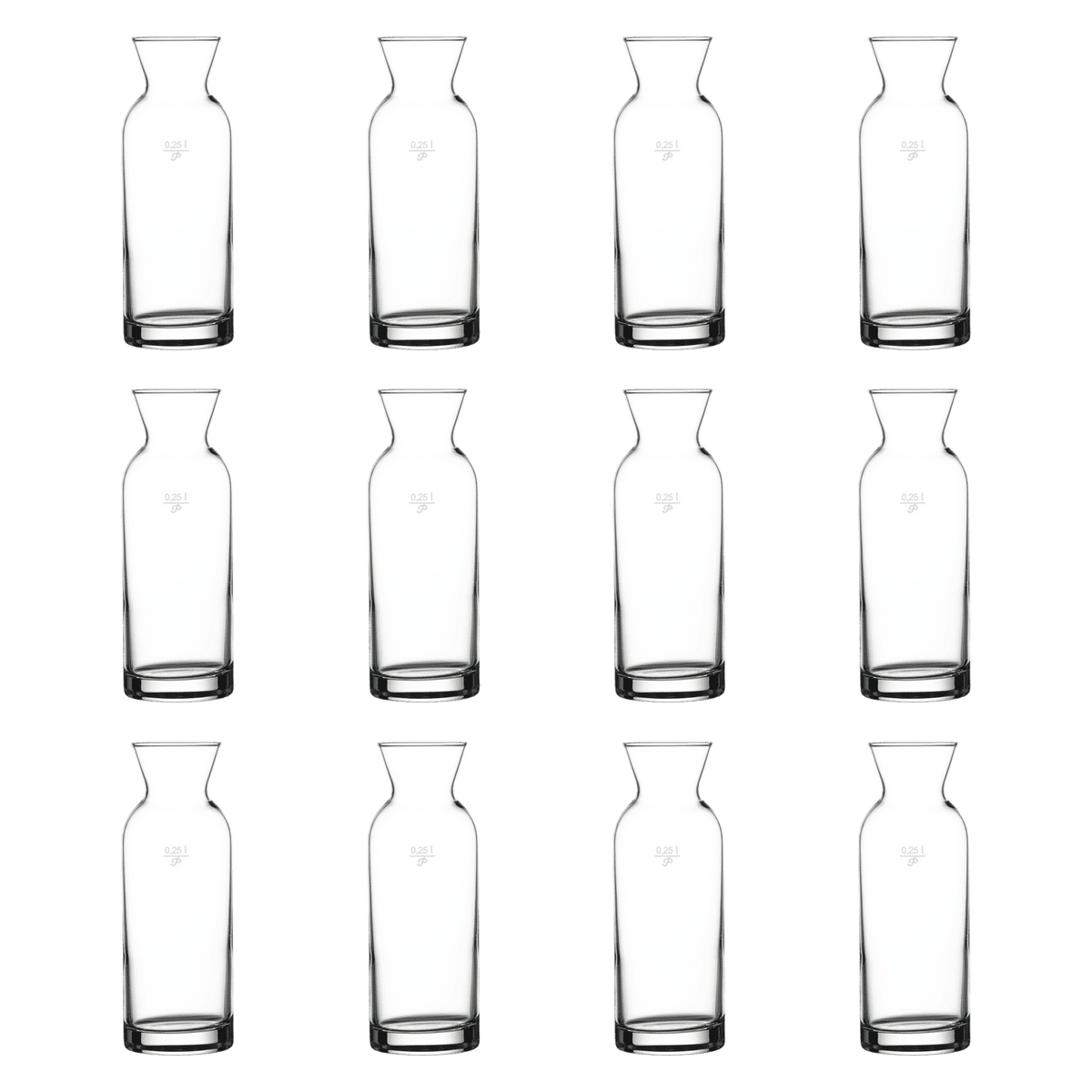 Pasabahce Modern Karaf 0,25 Liter - 12 Stuks - Glazen.nl