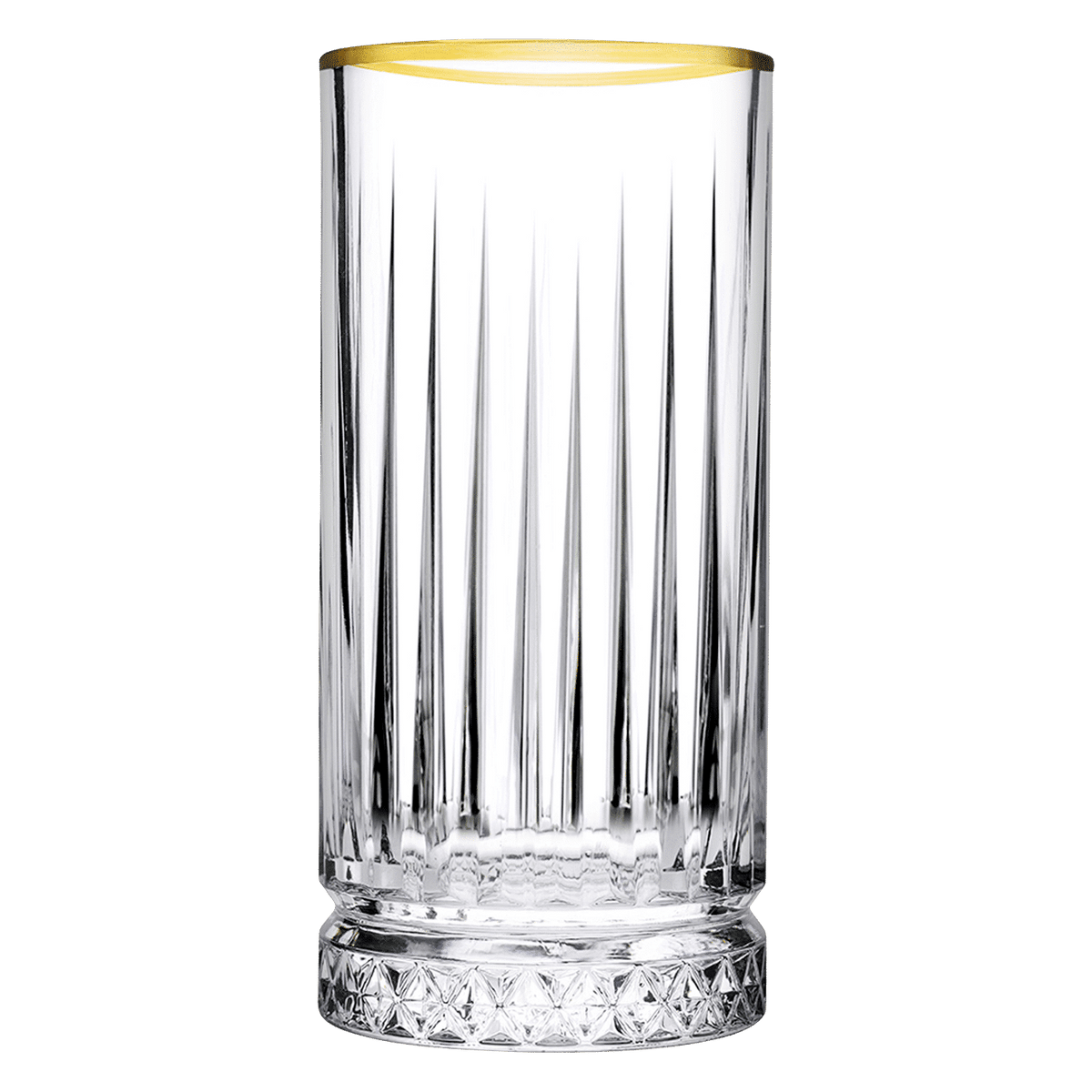 Pasabahce Elysia Longdrinkglas 28 Cl Gouden Rand - 4 Stuks - Glazen.nl