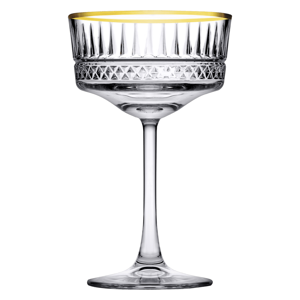 Pasabahce Elysia Champagneglas / Coupe 26 Cl Gouden Rand - 4 Stuks - Glazen.nl