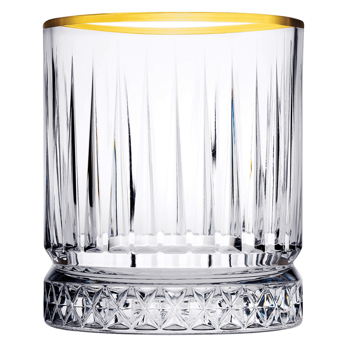Pasabahce Elysia Tumbler 21 Cl Gouden Rand - 4 Stuks - Glazen.nl