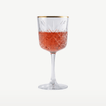 Pasabahce Timeless kieliszki do wina 33 cl ze złotym rantem – 4 sztuki