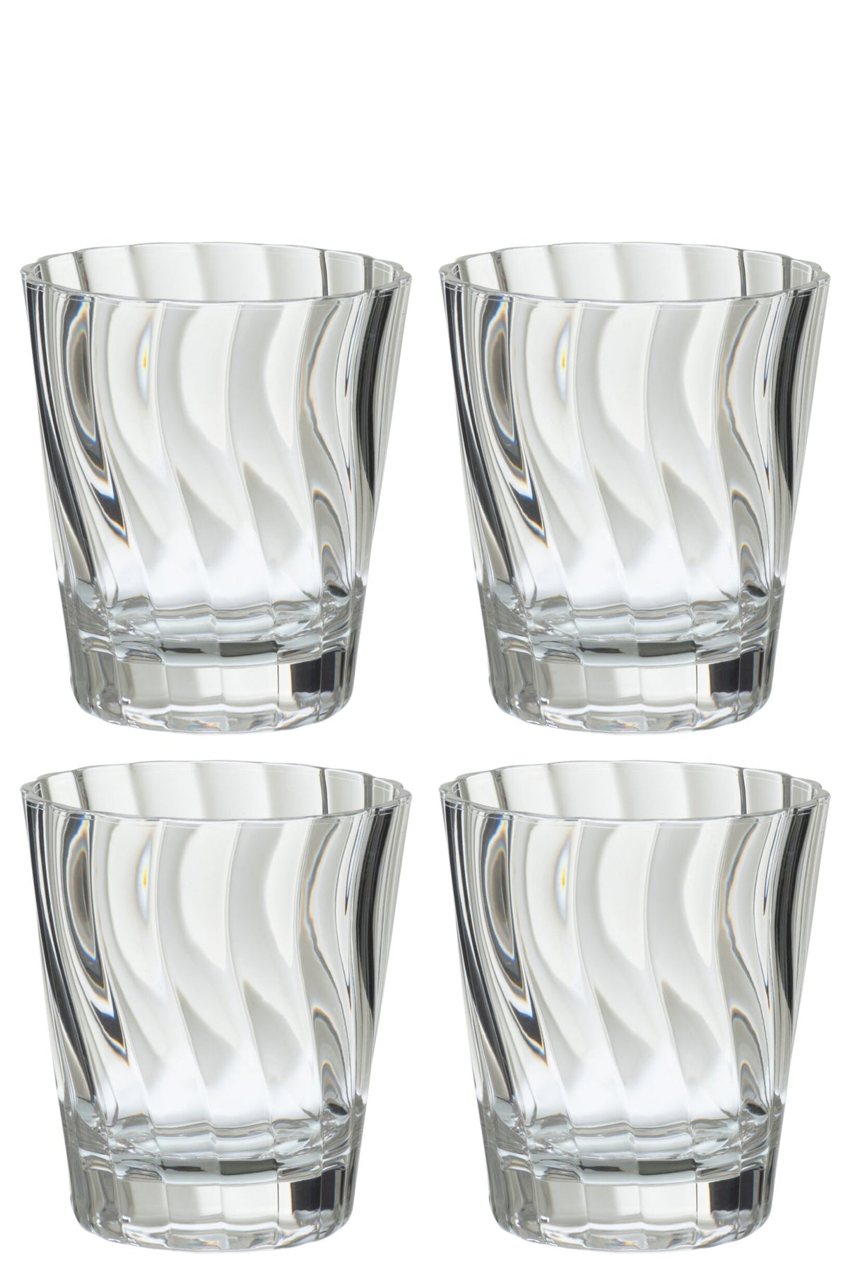 J-Line szklanki do wody 42,5 cl, nietłukące, przezroczyste – 4 sztuki