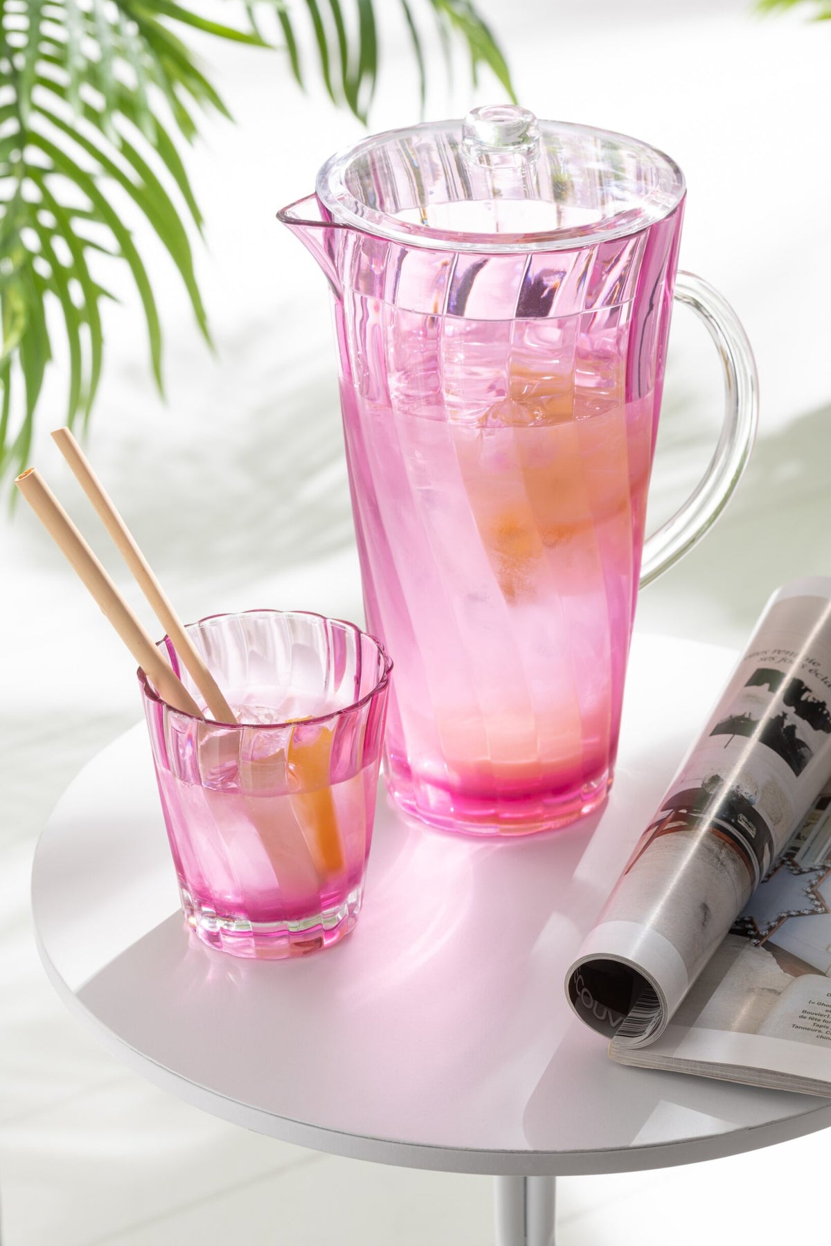J-Line Nietłukące się szklanki do wody, mix wzorów – 4 sztuki
